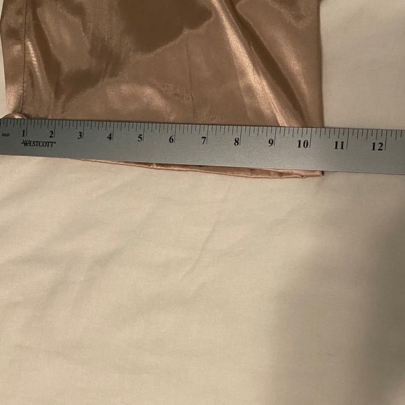 New York & Company Satin Joggers in tan satin 14 - Picture 7 of 7